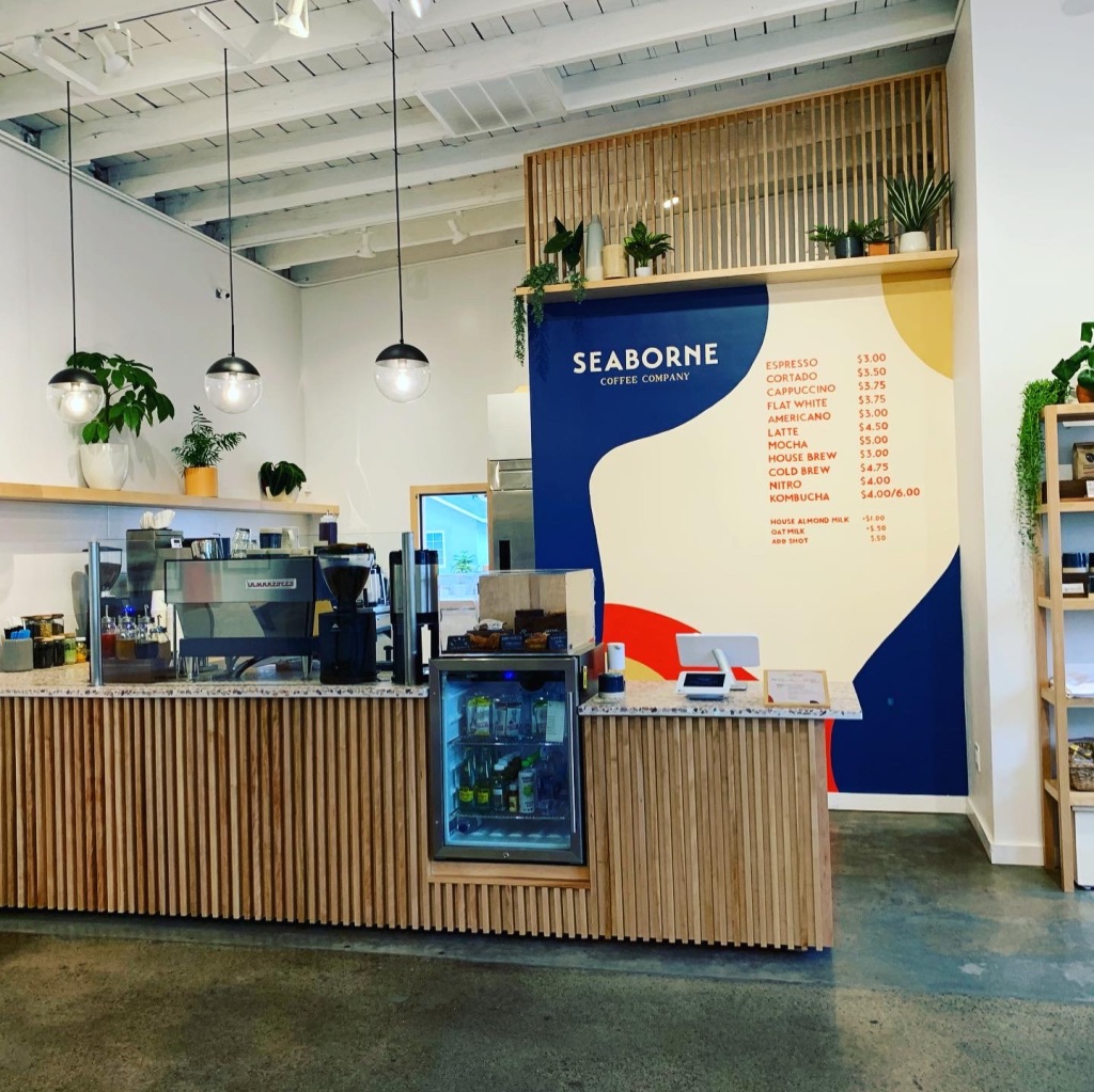 Seaborne Coffee inside The Rising Co. in Oceanside, CA