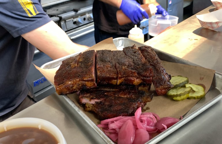 Ribs Plate from Smokin J's BBQ in Poway